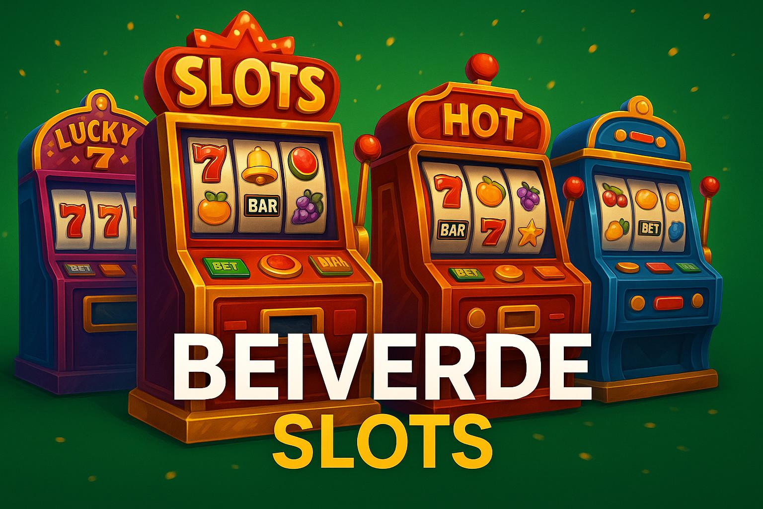 Explore o mundo das slot machines no BEIVERDE Casino